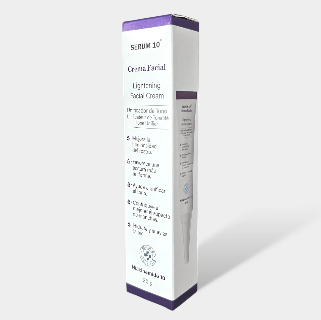 Crema aclarante con niacinamida